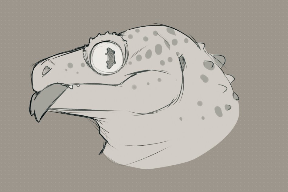 Another warmup doodle of Loki and his fat head