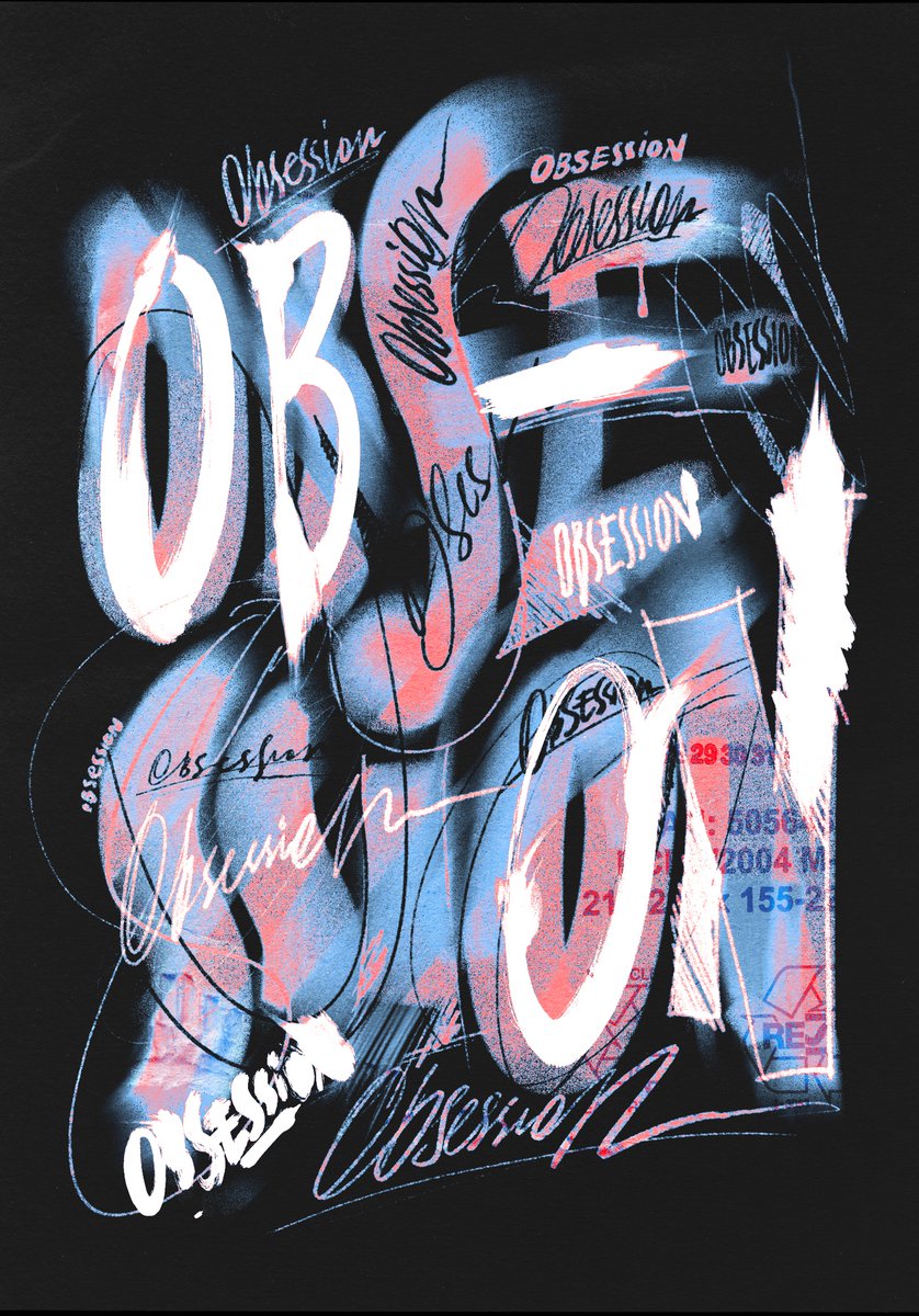 obsession – calligraphy poster