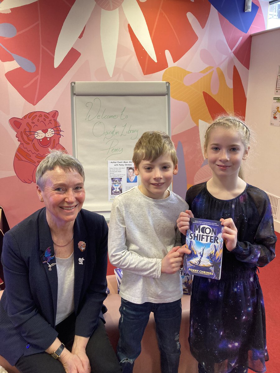 BromLibraries's tweet photo. We had a brilliant time at #OrpingtonLibrary today with @pennychrimes telling us all about #MoonShifter, Penny shared her inspiration for writing &amp; took part in our quick fire quiz, great fun! Thank you Penny! @LBofBromley @Better_UK @HachetteKids @Orpington1st @GLL_UK https://t.co/ppz54tZj7J