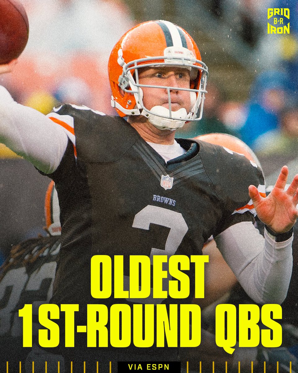 There have been some older QBs taken in the first round 😬 *Age night 1 of NFL draft