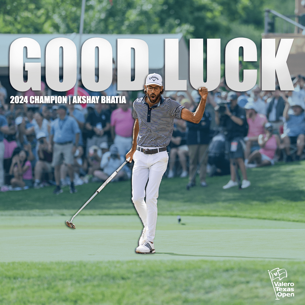 Wishing all the luck to our 2024 Champion, Akshay Bhatia, in his Masters debut this week! Also wishing good luck to all of our past #ValeroTexasOpen champs playing in Augusta this week!