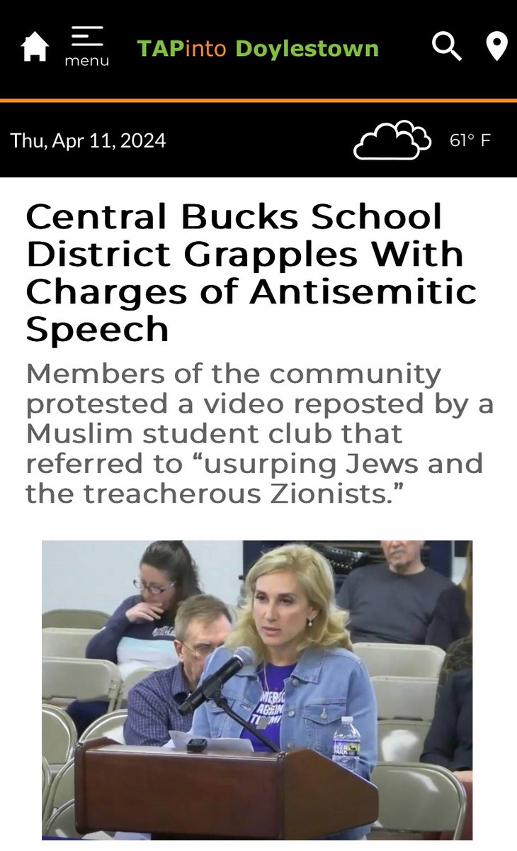 Jewish students need to feel safe going to school. Period. Antisemitism has no place in PA’s classrooms. tapinto.net/towns/doylesto…