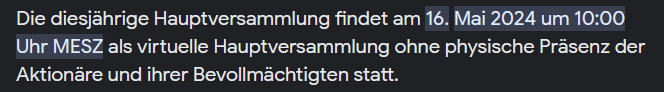 *Bekommt Einladung zur e.on Hauptversammlung als Aktionär und freut sich auf Buffet*
... mood drops