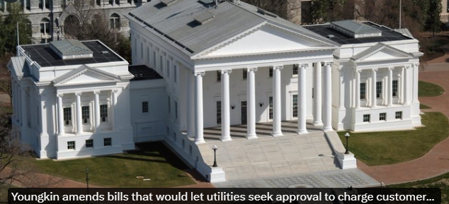 Virginia's legislature passed a bill that would allow utilities to charge rate payers for new nuclear development costs. The governor sent the bill back with amendments that would reduce that ability somewhat. The legislature now has to vote to approve the amendments. Article…