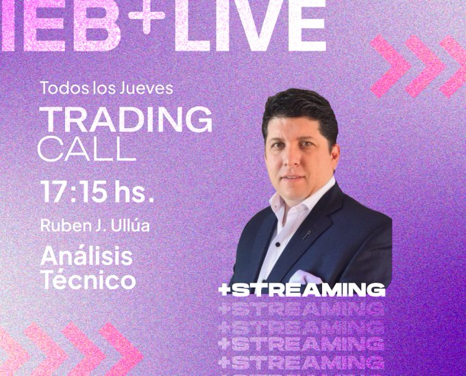Ullua's tweet image. HOY 17:15 hs en @IebMas #TradingCall 👇 

MERCADO GLOBAL 
- Analizamos Índices de EEUU
- Analizamos Tasa de 2 y 10 años de EEUU
- Analizamos Dollar Index 

MERCADO ARGENTINO
- Analizamos Merval USD (CCL)
- Lo pedis, lo tenes: Analizamos TEO y TECO2 
- Lo pedis, lo tenes: