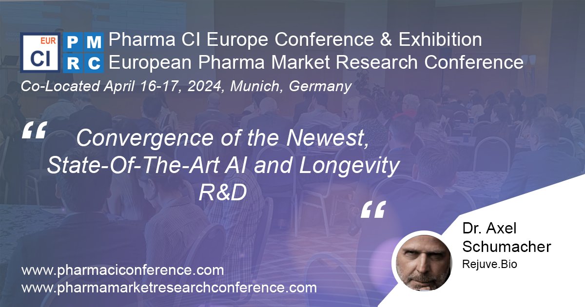 🔍✨ Next week, Dr. Axel Schumacher opens Pharma Market Research Conference in Munich with a keynote on AI's newest horizons & longevity R&D 🧬💡. Discover SNET's latest, AGI, and more! #AIRevolution #Longevity
Agenda: pharmamarketresearchconference.com/europe/agenda/ 
Speakers: pharmamarketresearchconference.com/europe/speaker…