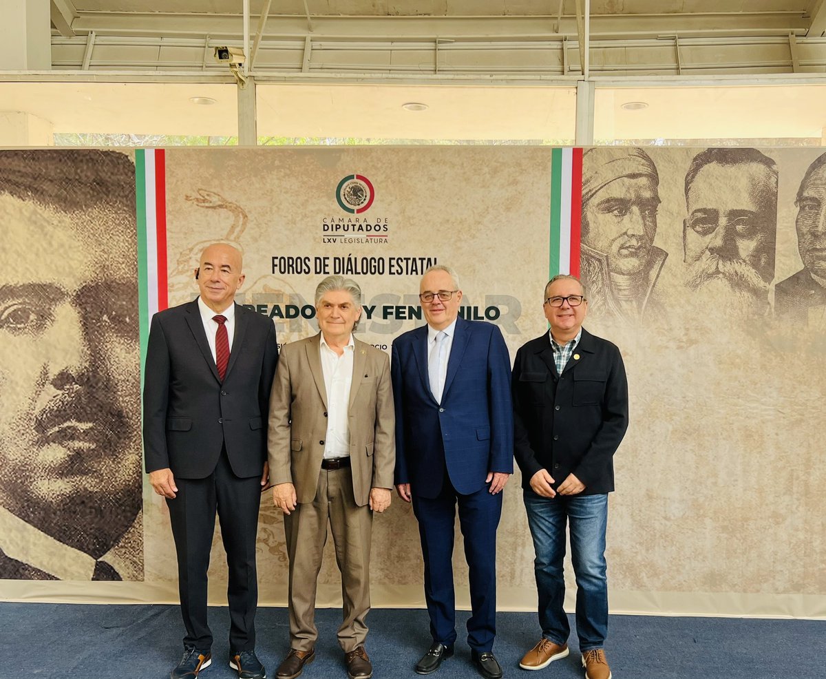 Esta mañana me encuentro participando en el Foro de Diálogo Estatal “Vapeadores y Fentanilo” organizado por la Comisión de Economía, Comercio y Competitividad de la <a href="/Mx_Diputados/">H. Cámara de Diputados</a>. Que todos ustedes tengan un excelente día.