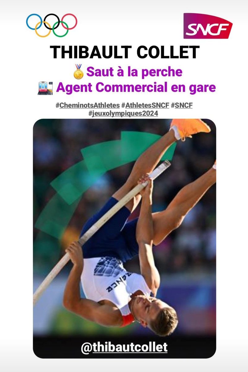 🏅🚅Voici nos 4 athlètes SNCF sélectionnés aux Jeux Olympiques et Paralympiques de Paris 2024.
🗓Composition finale des équipes ➡️ juin 2024 🙏
#SNCF #AthlètesSNCF #JeuxOlympiques #Paris2024