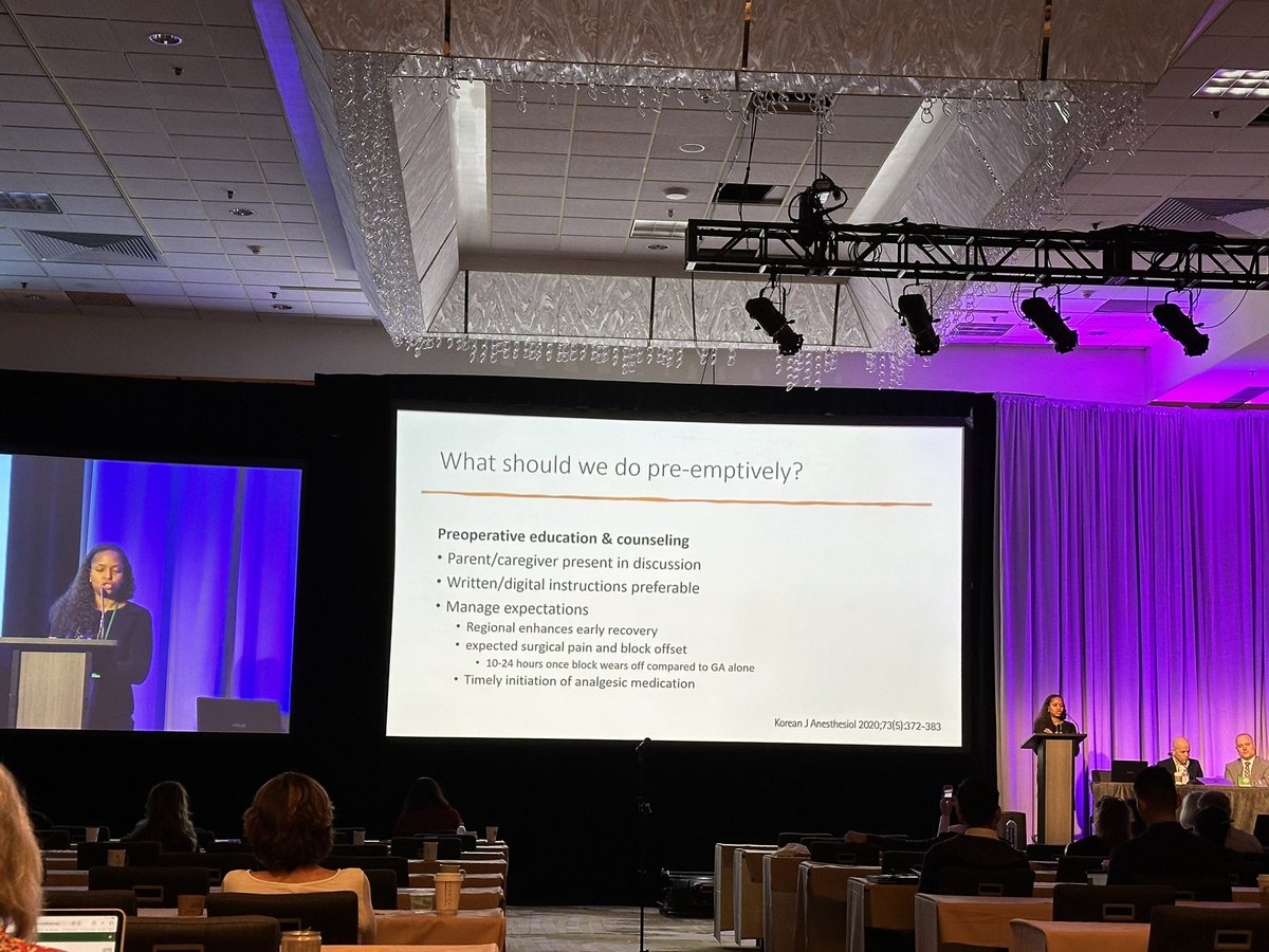 Very informative talk on pediatric rebound pain after regional anesthesia by Dr. Sabrina Carrie! @PedsPainMed #sppm2024
