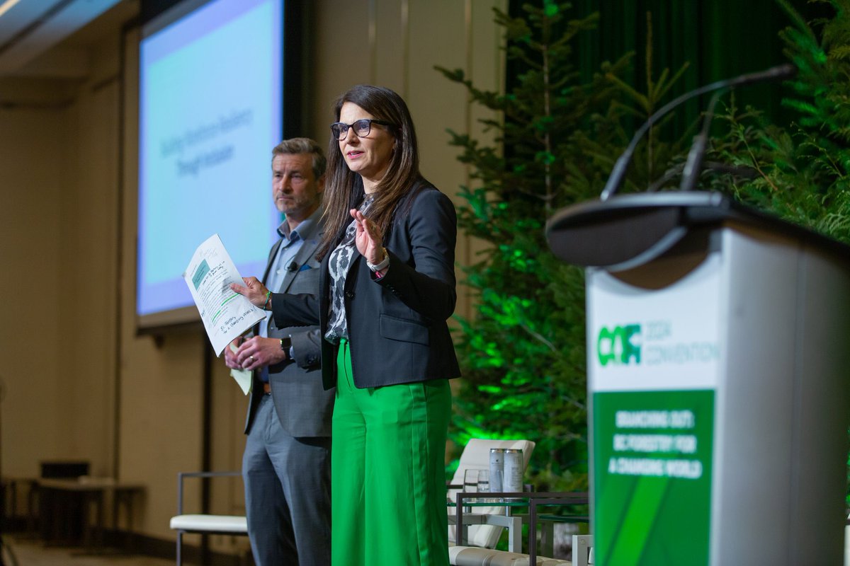 Honoured to participate in the @COFI_INFO 2024 Industry conference, with my colleague Louise Bender, VP People and Administration of @mosaicforests to talk about an emerging national forestry alliance that will strive to build a resilient workforce through inclusion. #COFI2024