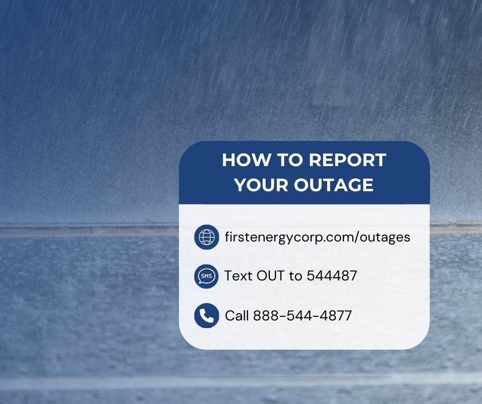We're monitoring high winds and heavy rain expected to impact our service areas today and tomorrow and have crews ready to respond should outages occur. If you experience an outage, don't rely on your neighbors to report it. Always let us know if you're without power ⤵️