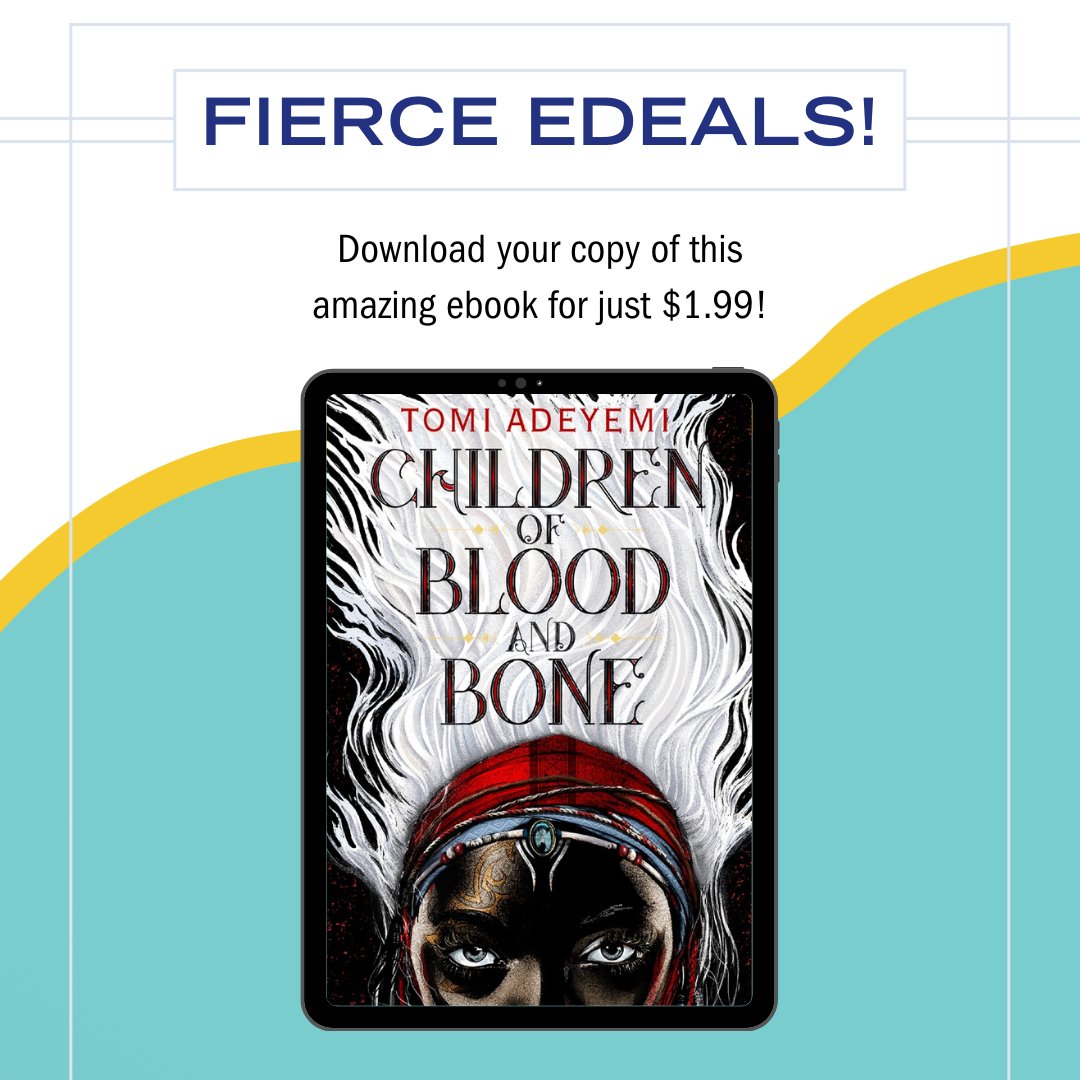 In the face of danger, death, and a star-crossed romance, Zélie sets off on a journey to bring magic back to Orïsha. Don’t miss your chance to download New York Times bestselling novel CHILDREN OF BLOOD AND BONE by @tomi_adeyemi for only $1.99: bit.ly/4cfN4iQ