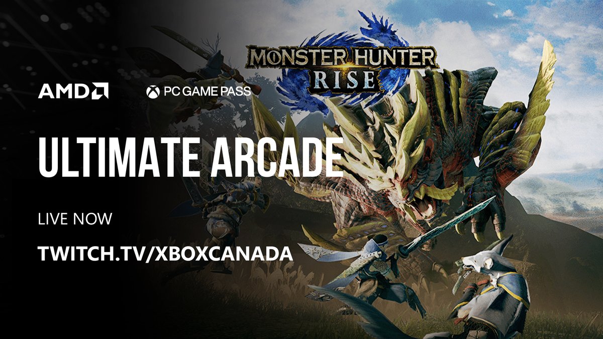 We're LIVE with AMD playing Monster Hunter Rise xbx.lv/49x5ucm