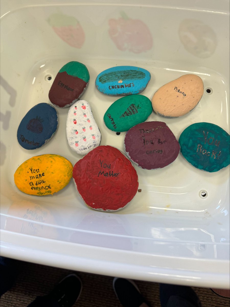 Student volunteer, Quinn, brightened our Huntington Station food pantry by decorating rocks for the Veteran's Garden. It's these little acts of kindness that make our pantry a welcoming space for all visitors. 🌟 #VolunteerLove #LongIslandCares #Huntington #FeedingAmerica