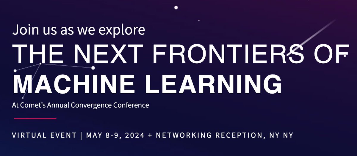 The Next Frontiers of Machine Learning Conference is coming! • May 8-9, 2024 • 20+ speakers • 3,500+ participants And it's free to attend! Here are some of the topics you'll learn about: