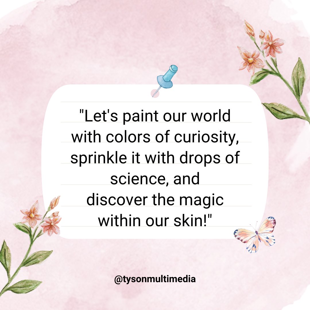 Embrace the ritual of skincare: a daily dance of self-care, where each step nourishes not just the skin, but the soul.

#STEMEducation #SkinScience #HandsOnLearning #skinstemsmartclass
#ygig #artandscience #SkinCareEssentials #STEMSkinSmart #HealthySkin #tysonmultimedia