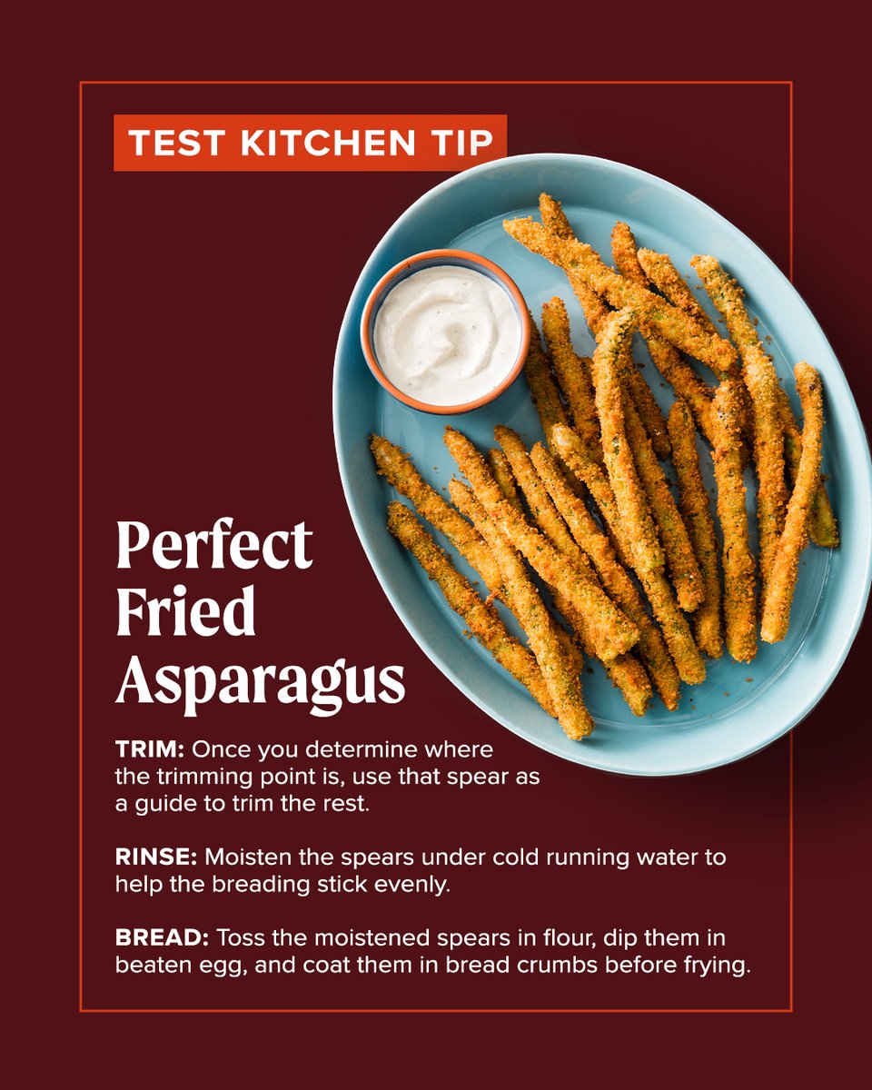 Get perfectly fried asparagus every time with these three tips. Find Cook’s Country’s Asparagus Fries recipe here: bit.ly/4cRZk9o