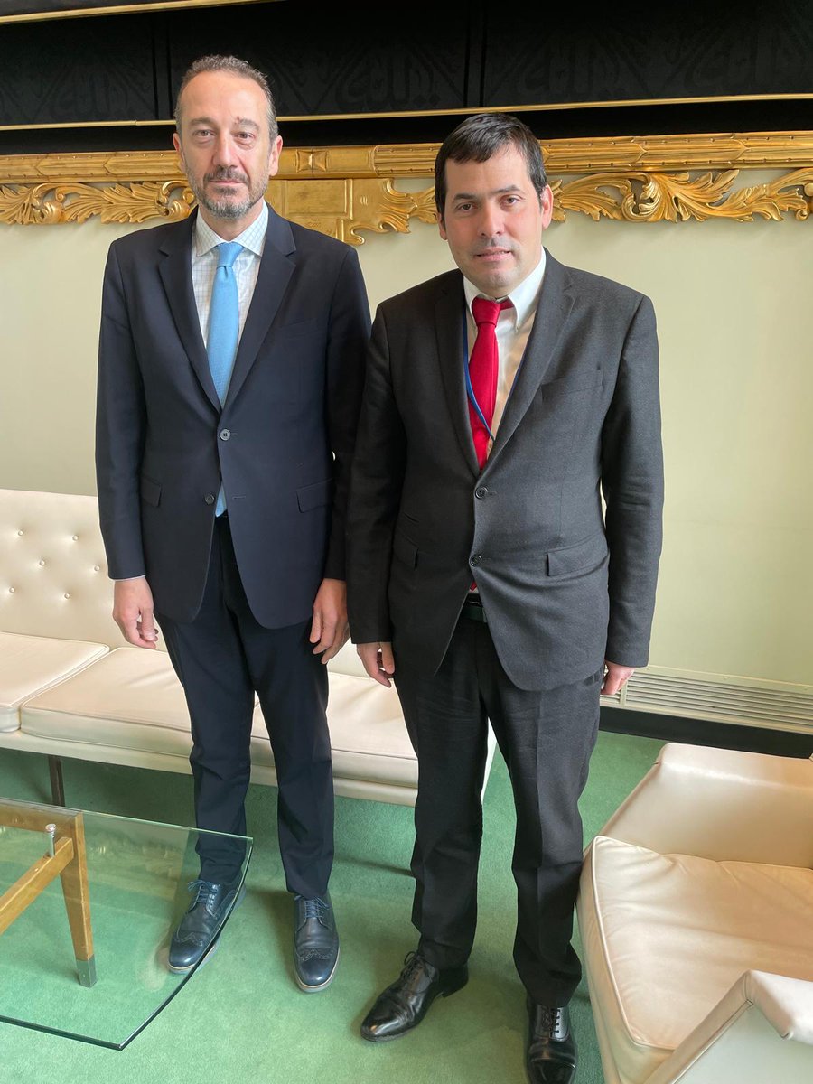 Ambassador Stevanović met with H.E. Mr. David Bakradze, PR of Georgia to the UN. @GeorgiaUN