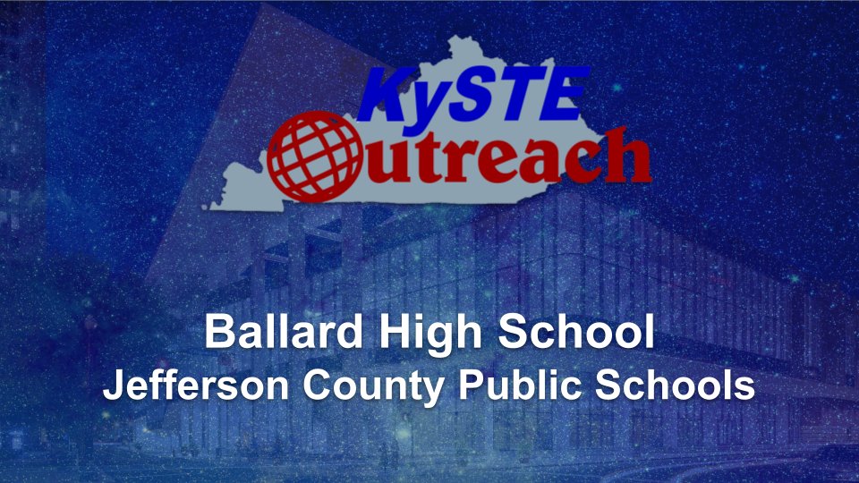 Each year KySTE is excited to fund #EdTech projects in our schools through the KySTE Outreach Grant funded by our vendor partners! This year we were able to give out 8 grants to various schools. Shoutout to Ballard High School in Jefferson County for receiving one the grants.