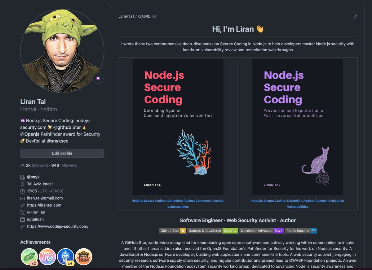 This is my GitHub profile page With the Code Injection book upcoming release in May 2024 I am going to re-design that opening display of published write-ups again 😅