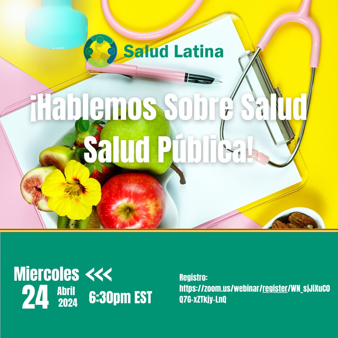 Acompáñanos en nuestro próximo seminario virtual, donde hablaremos sobre las contribuciones de la salud pública al estado de la salud mundial.

El enlace para registro está en nuestro bio.
