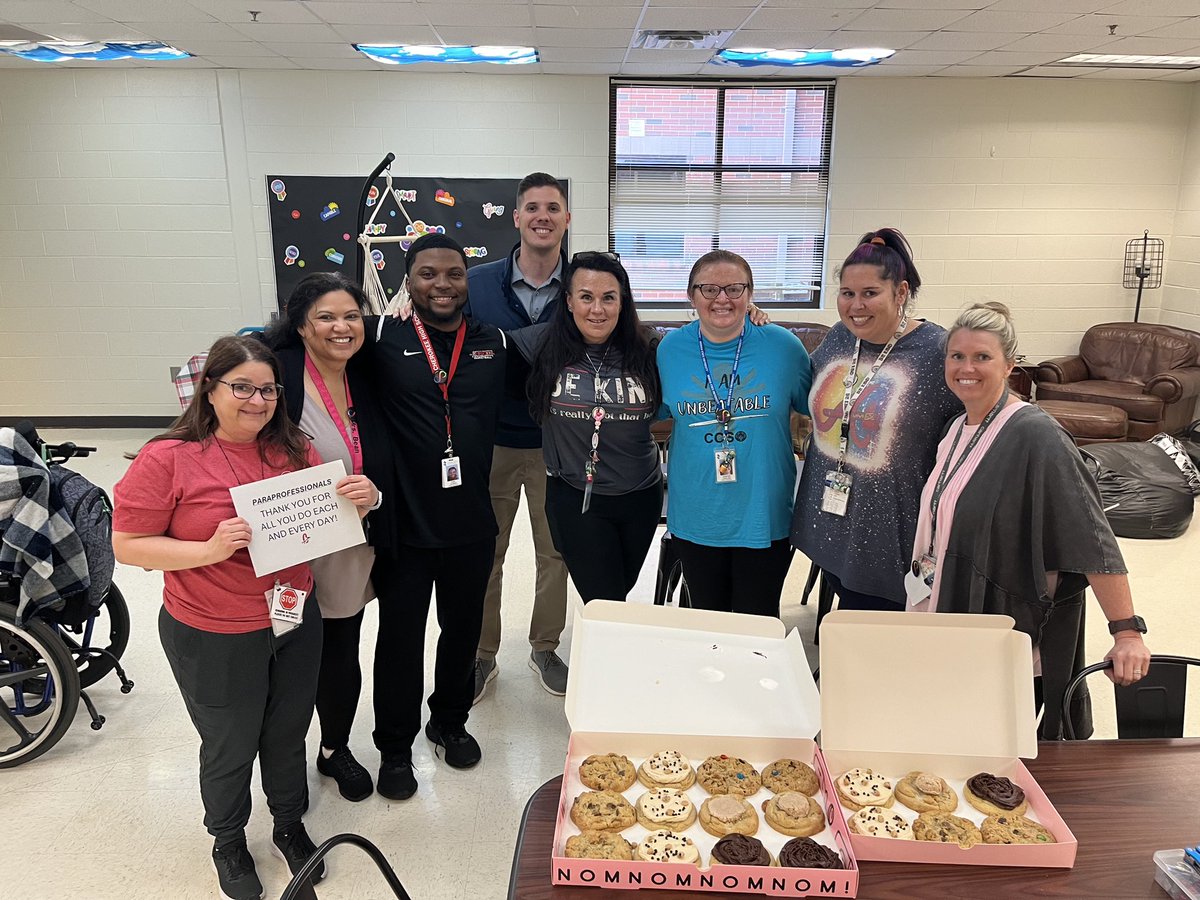We’re not gonna let an appreciation day that takes place over spring break stop us… Big thanks to our media specialist and parapros. So thankful for the great work they do daily for our students, and we appreciate them every day!