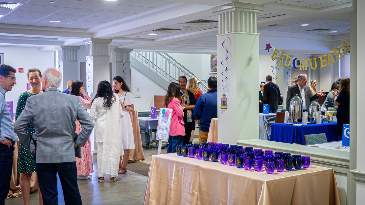 Kogod brought the AU community together this morning to celebrate Eid al-Fitr, marking the end of Ramadan, with traditional treats and remarks from community leaders. Eid Mubarak to all those whose fast has broken!