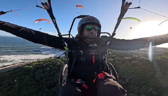 Ajmal Samuel, a #Pakistani athlete, prominent entrepreneur, and a Pakistan #ArmedForces veteran has recently made history by becoming the first qualified disabled (adaptive) paragliding pilot in #HongKong and #Asia, marking a courageous and inspiring achievement. According to a
