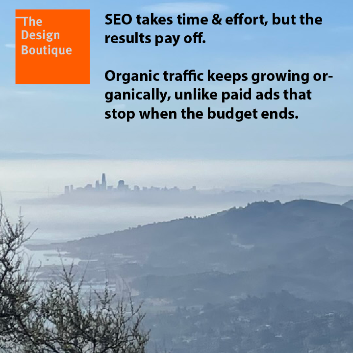 #SEO takes time & effort, but the results pay off. Organic traffic keeps growing organically, unlike paid ads that stop when the budget ends. #SustainableGrowth #LawFirmManagement