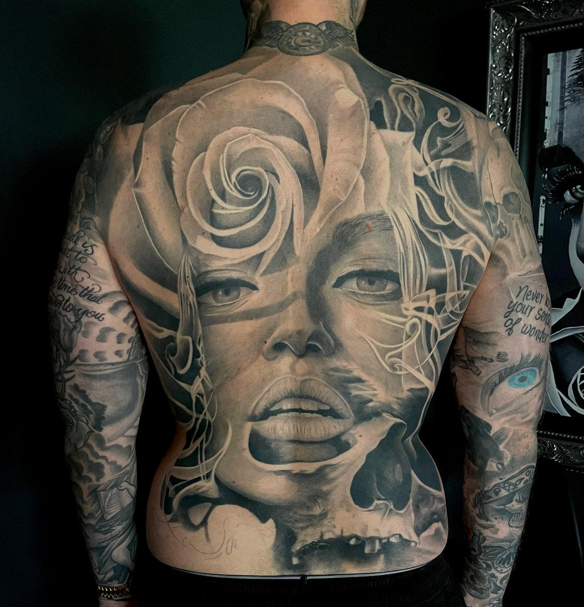 Got a healed shot of @bennicky back piece when we caught up at the weekend. Just a small session in the corner to finish, it’s been a fun one! 🙏🏼🙌🏼❤️