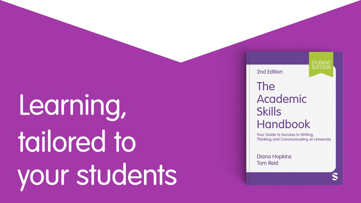 Reading, #AI, culture, #CriticalThinking, #HybridLearning, coursework... We've busted them all in “The Academic Skills Handbook' 2e.

Find out how to equip your students with a personalized study plan, at no extra time to you, here: ow.ly/vLNo50RbgzE