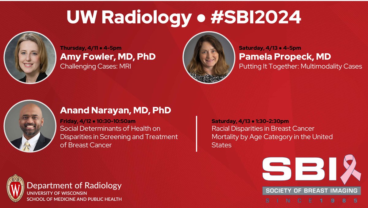From challenging individual cases to systematic challenges causing access disparities, our experts will share their insights at the @BreastImaging meeting this week. @AnandKNarayan #SBI2024