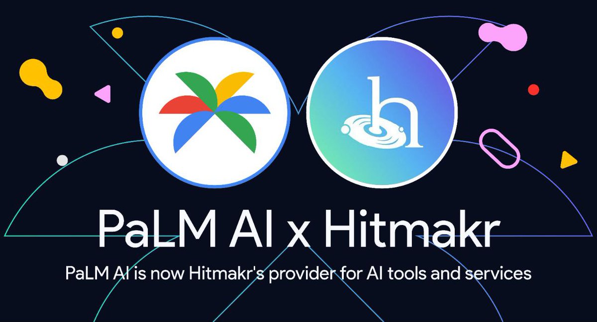 palmaierc's tweet image. We are excited to announce that $PALM will be the AI tech provider for the $HMKR project!

🎧 Joining our growing ecosystem in a unique way, all AI tools on the @hitmakrr visionary platform will be built and provided by PaLM AI in full. The real world use cases and applications…