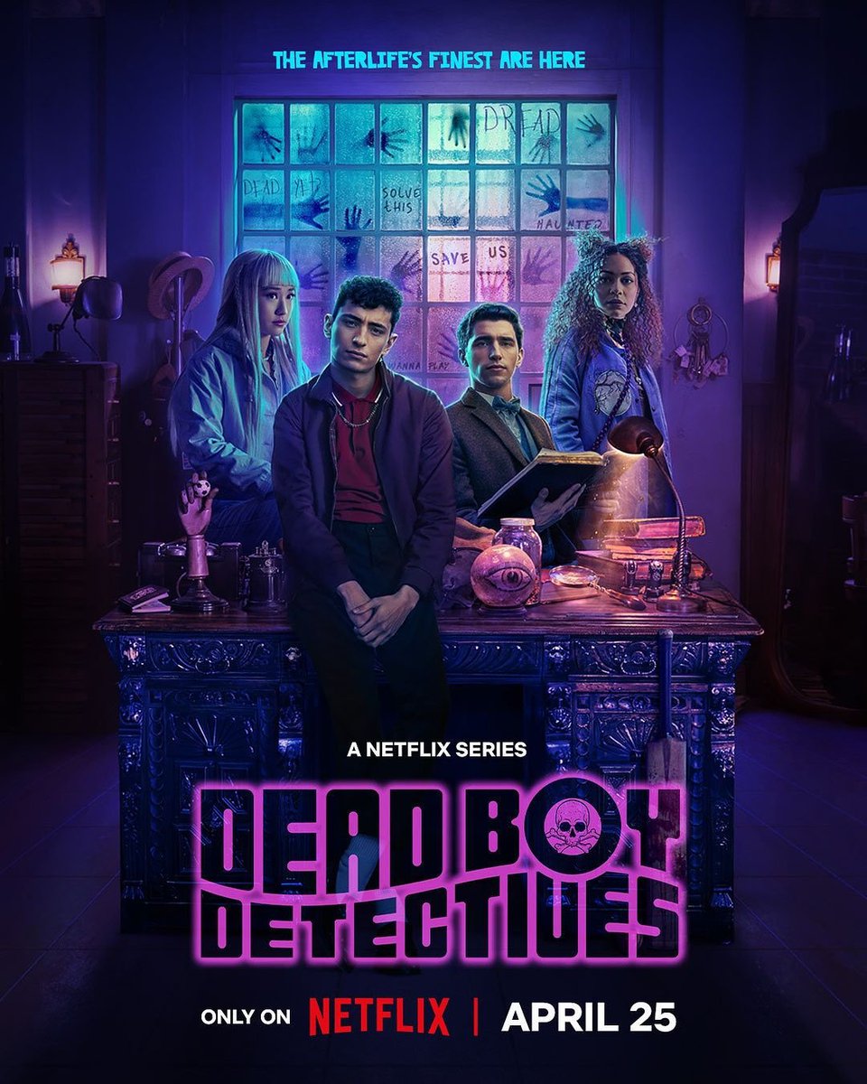 Netflix New Series #DeadBoyDetectives Streaming From 25th April On #Netflix. Starring: #GeorgeRexstrew, #JaydenRevri, #KassiusNelson, #BrianaCuoco, #JennLyon, #RuthConnell & More. #DeadBoyDetectivesOnNetflix #TheSandmanUniverse #DCSeries #NetflixSeries #OTTUpdates #MovieSpy