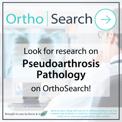 A top search term for March was 'pseudoarthrosis pathology'.

#OrthoSearch returns articles, including one-third of which are open access, podcasts, and surgical videos on the topic.

Try it for free today.

#Orthopedics #Pathology #FalseJoint

ow.ly/8xYn50RcUJM