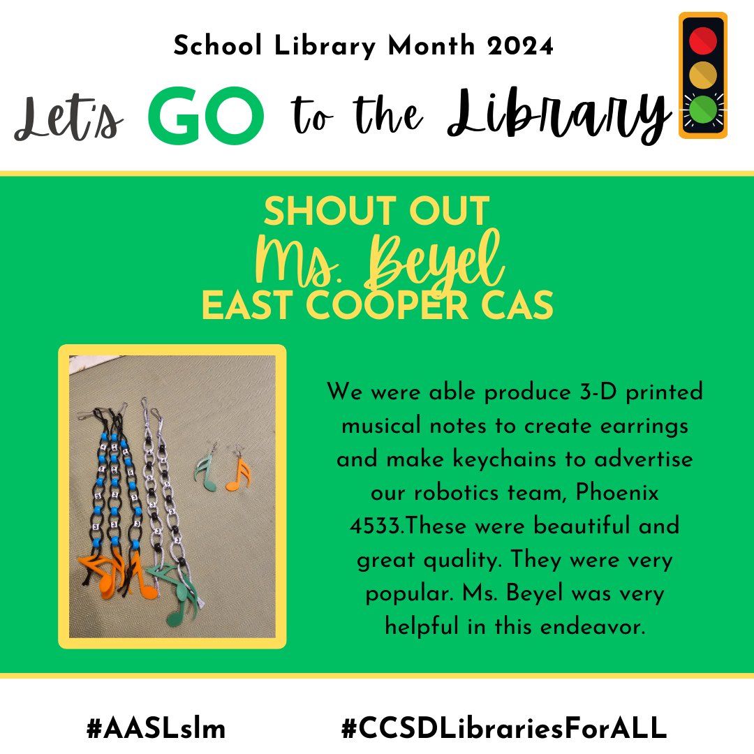 Our school libraries are so much more than books! Librarians are always ready to support student learning in and beyond the classroom! #AASLslm #CCSDLibrariesForALL @ccsdconnects @scaslnet @aasl