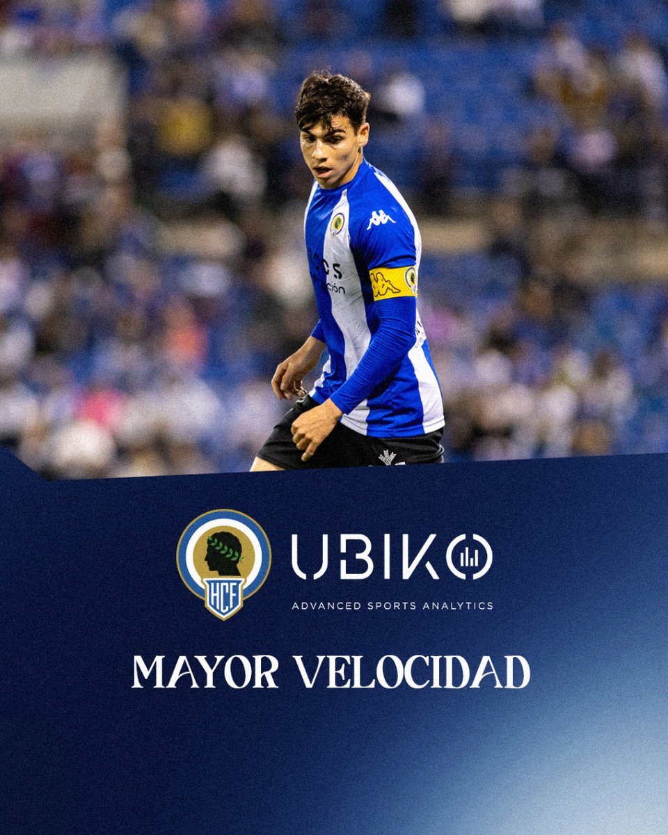 🏃🏻𝗨𝗕𝗜𝗞𝗢 | Nico Espinosa es el jugador con mayor velocidad punta en el partido ante el At. Saguntino 🔥 𝟯𝟯,𝟴𝟮 𝗸𝗺/𝗵 💙 #MachoHércules 🤍