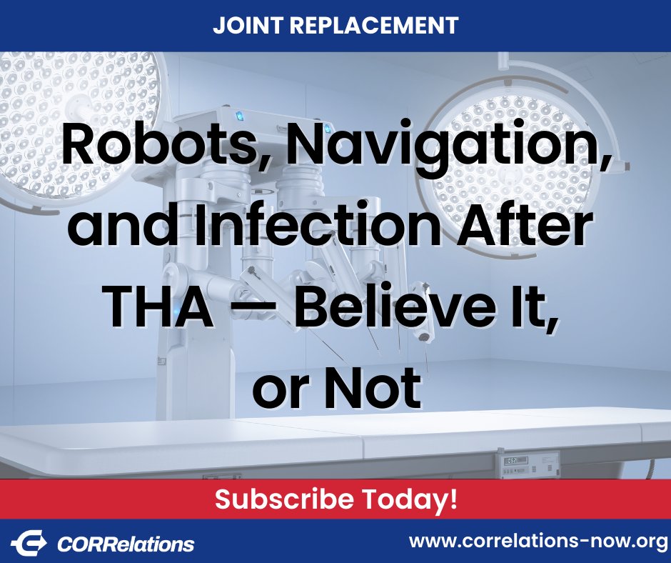 The research question asked here is a good and important one, but due to problems within the study, it remains unanswered. 

ow.ly/h42b50Rebaa

#RoboticSurgery #ProstheticJointInfection #PJI #JointReplacement #Orthopaedics #OrthopaedicSurgery #HealthcareTechnology