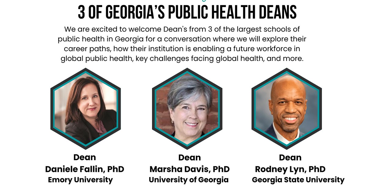Dean Lyn will be joining @WGHGeorgiaUSA as a speaker for its Voices in Leadership webinar on April 16th. Don't miss out on this incredible opportunity to hear from leaders in the field of public health. Save the date and register now! Register here: t.gsu.edu/43RGo6N