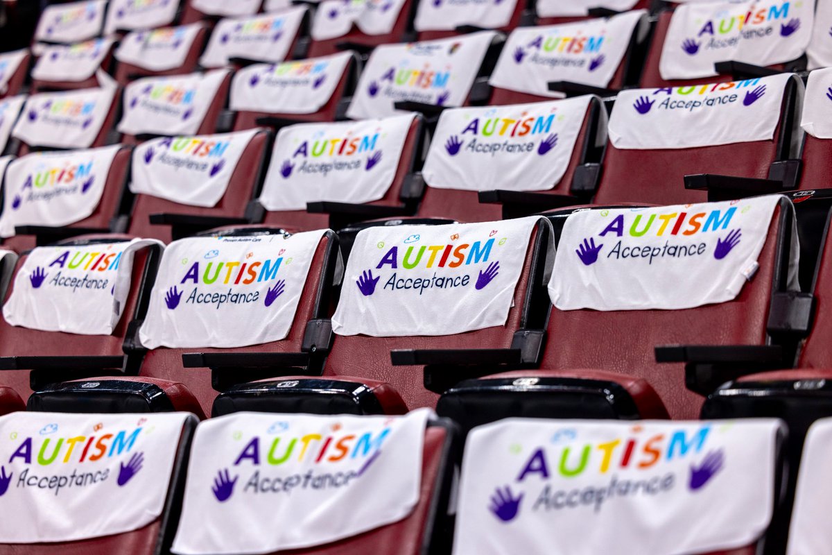 At your seats tonight courtesy of @AbaCentersofFlo for Autism Acceptance Night at @AmerantArena!