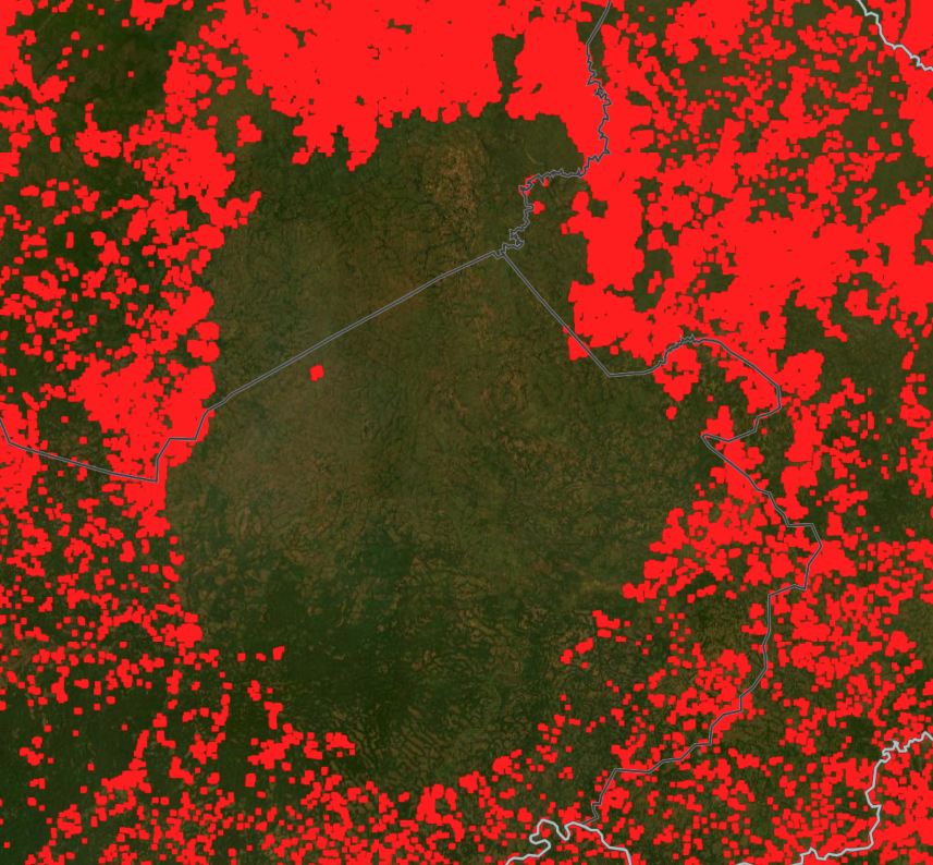 AfricanParks's tweet image. Did you know that Chinko, a vast tract of intact savannah and tropical forest in the Central African Republic, can be seen from space? This map provided by NASA FIRMS shows that Chinko was largely kept free from uncontrolled, human-induced fire in January and February of 2024.