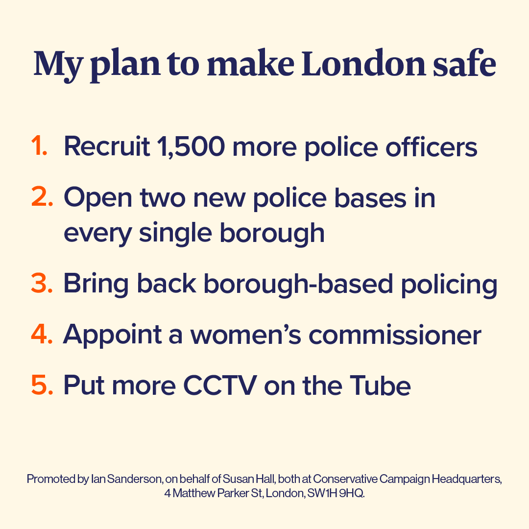 This is my plan to make London safe. As Mayor, I will get a grip on crime.