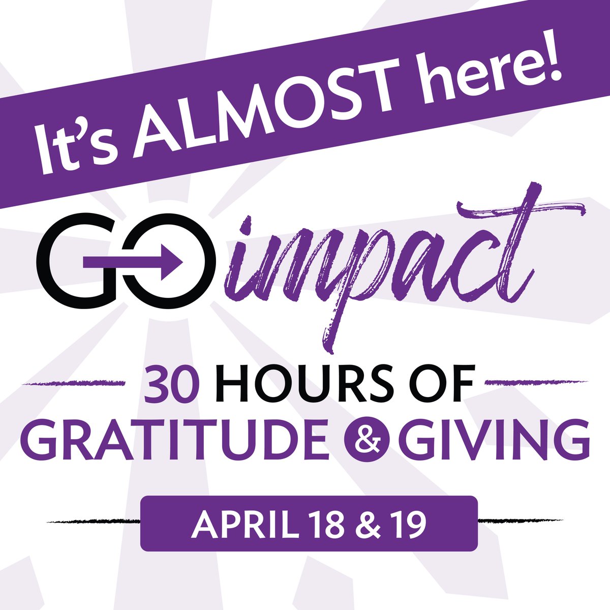 30 Hours of Gratitude & Giving kicks off at noon on April 18, and we can’t wait to see how God moves. Pray for our school. Give to help fuel our mission and students’ futures. Share what you love about CHCA using #ILoveCHCA!  #GoCHCA #ILoveCHCA