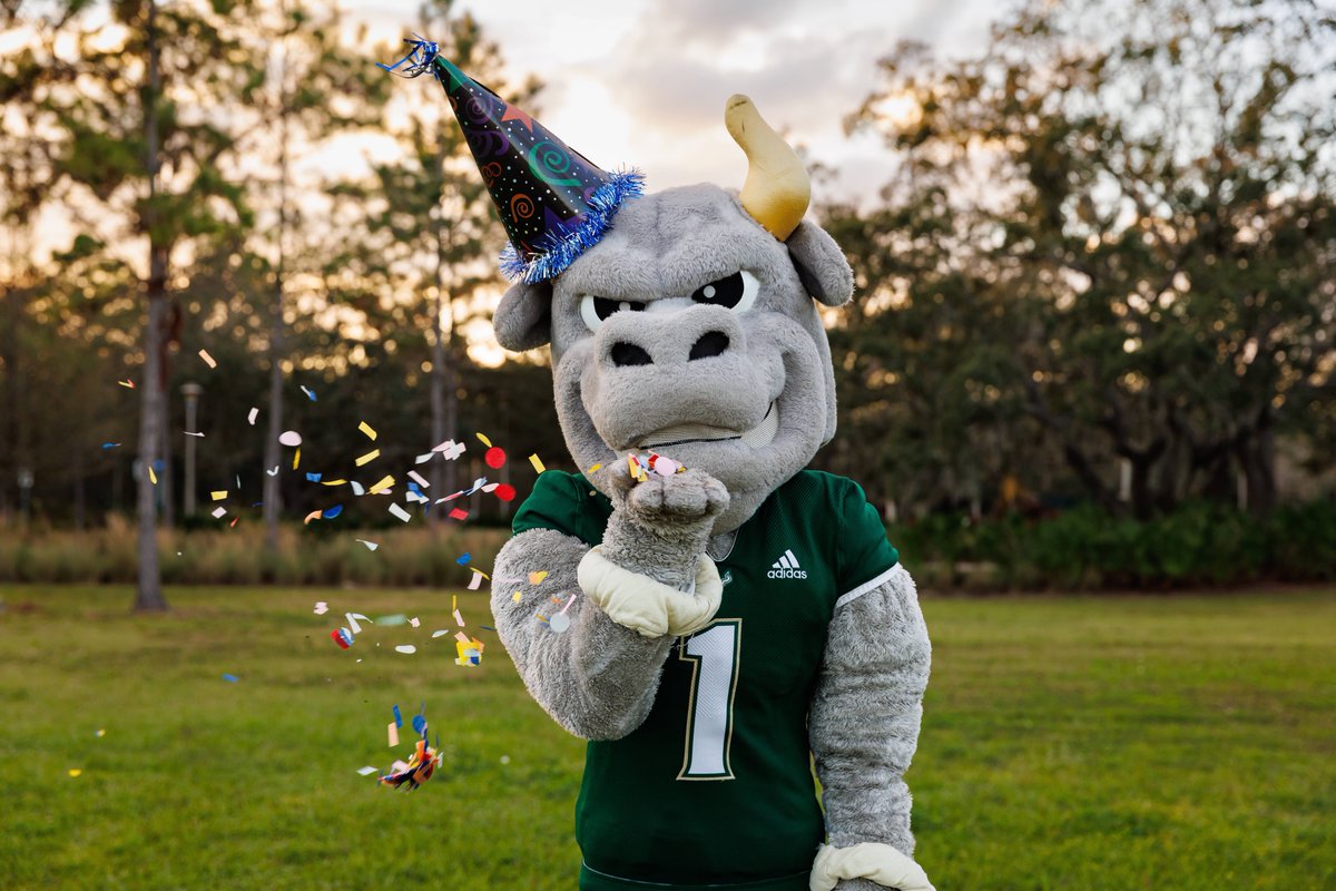 Happy Birthday to our favorite mascot, Rocky D. Bull! 🎉💚🥳