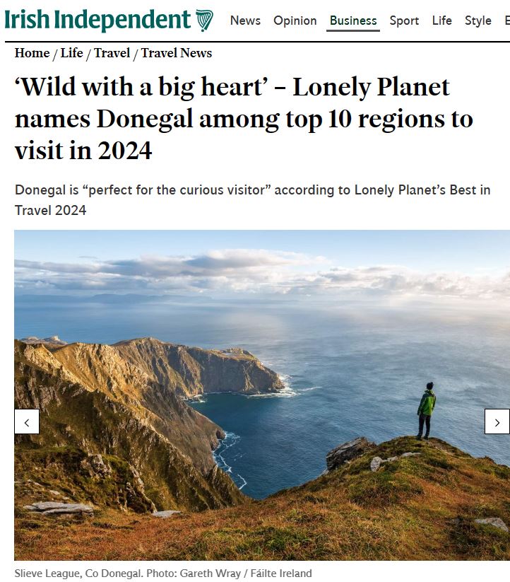 Donegal - the place to be in 2024!
#donegal #lonelyplanet