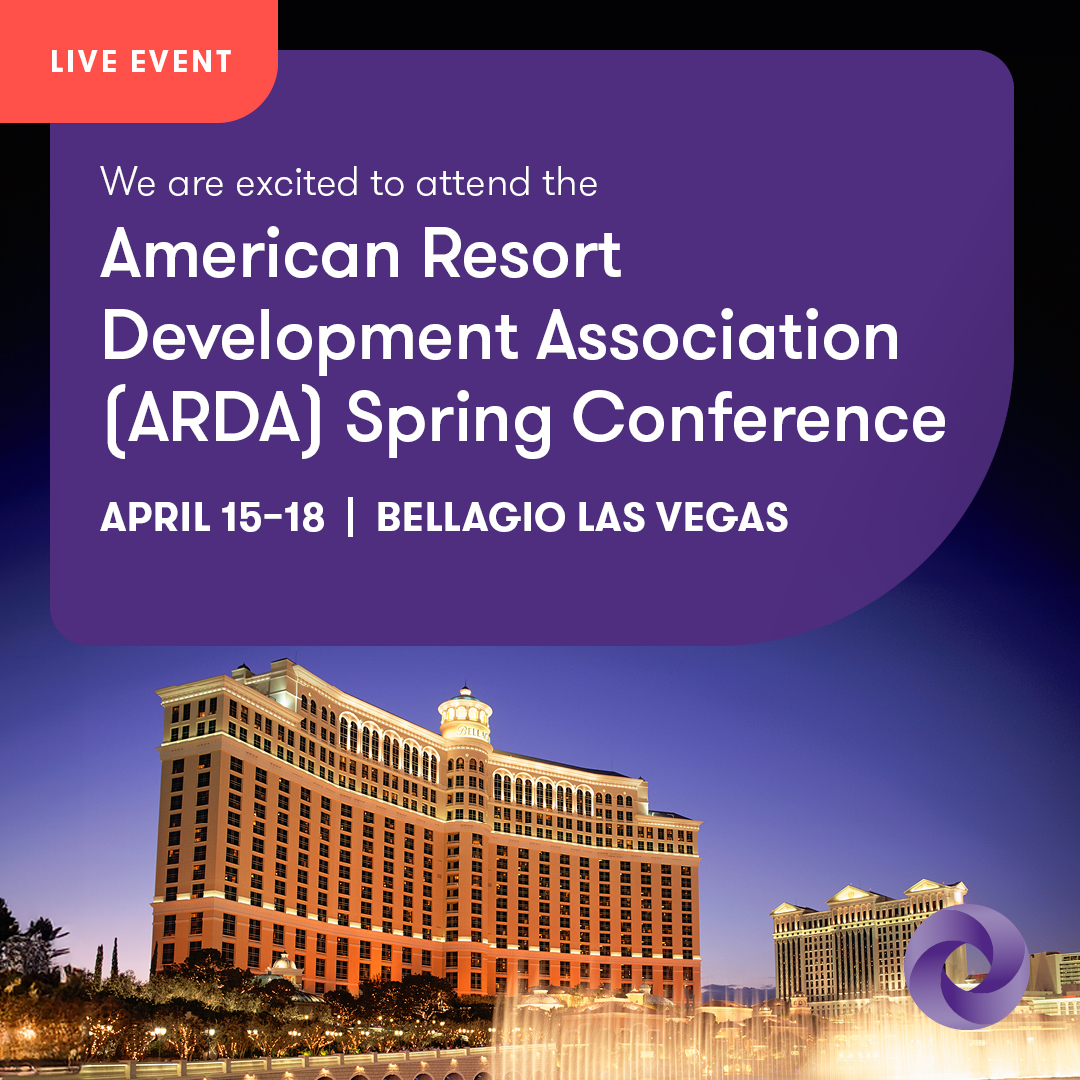 We're looking forward to the American Resort Development Association (ARDA) Spring Conference, where we will reunite with #timeshare industry friends. Join us for three days of invaluable insights, networking and professional development. bit.ly/49AEUiD #ARDA360