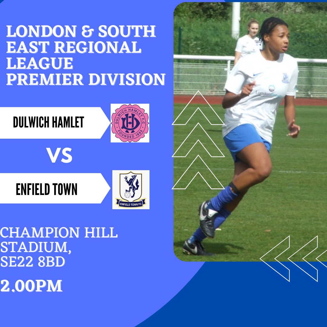First Team Fixture.. Our first team are on the road this Sunday when they travel to @DHFC_W 🗓14/4/24 🕑2.00 🏟️Champion Hill Stadium SE22 8BD @LSEWomensFl Premier Division @LondonEnergyLtd