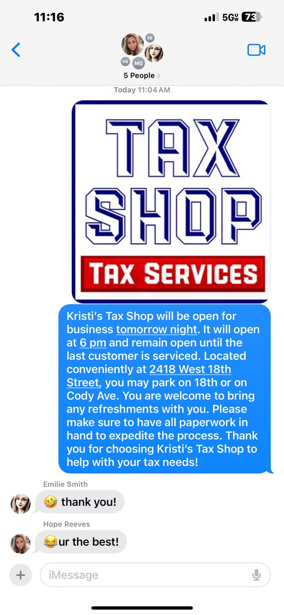 What do you do when the deadline to file taxes is only 4 days away and your friends need help? You open a tax shop of course! 🤣 This year we are cutting it close! 😅 Thankful for my Christian school education that allows me to do this! #ACEGraduate #ChristianSchool #BibleCollege