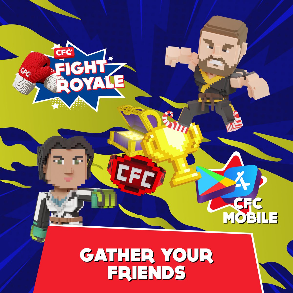 🚨Your most epic CFC experience is on it's way!

Gather your friends for the battle!

Join Fight Royale matches anywhere 🫡

Soon⌛️