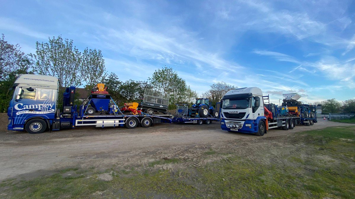 That's it the 1st #CampeyUKPitchRenovationTour is all over, 2 trucks reloaded and heading back to #CampeyHQ this evening. Next stop Plymouth Argyle Football Club on Tuesday for the 2nd #CampeyUKPitchRenovationTour #groundsmen #sportsturf #pitch #football #UK #campeyturfcare